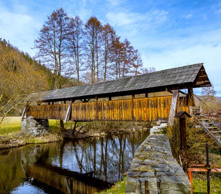 Covered Wooden Footbridge of Černvír